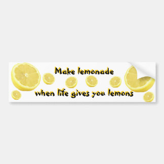 Autocollant De Voiture Lemonade - quand la vie vous donne des citrons