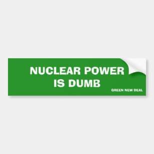 Autocollant De Voiture L'énergie nucléaire est nouveau contrat vert muet