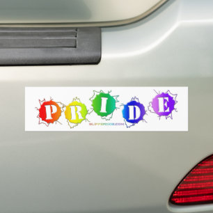 Autocollant De Voiture L'enseigne de fierté aux couleurs de l'arc-en-ciel