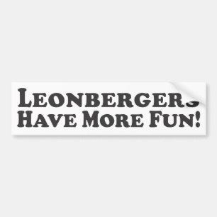 Autocollant De Voiture Leonbergers ont plus d'amusement ! - Adhésif pour