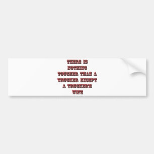 AUTOCOLLANT DE VOITURE L'ÉPOUSE DU CAMIONNEUR