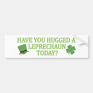 Autocollant De Voiture Leprechaun Hug bumpersticker