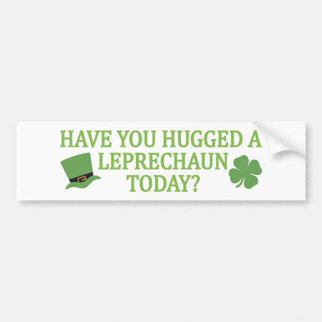 Autocollant De Voiture Leprechaun Hug bumpersticker (Devant)