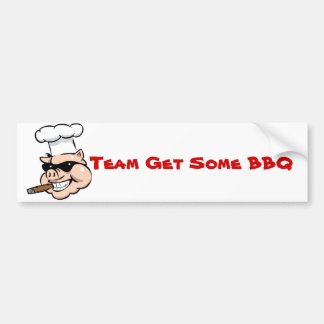 Autocollant De Voiture L'équipe obtiennent un certain BBQ