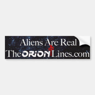 Autocollant De Voiture Les aliens sont de vrais pare-chocs theorionlines.