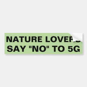Autocollant De Voiture Les amants de nature disent non à 5G