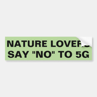 Autocollant De Voiture Les amants de nature disent non à 5G