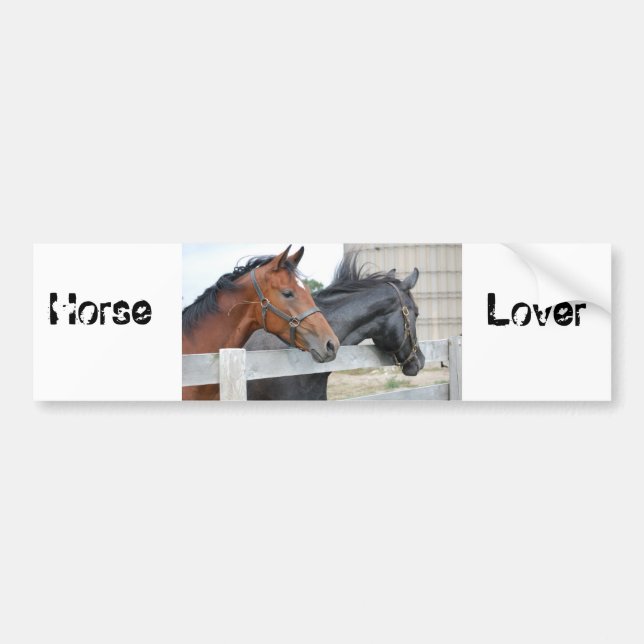 Autocollant De Voiture Les amateurs de chevaux (Devant)