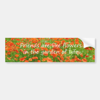 Autocollant De Voiture Les amis sont comme des fleurs