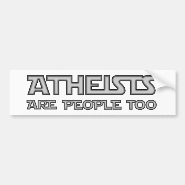 Autocollant De Voiture Les athées sont les gens aussi (Devant)