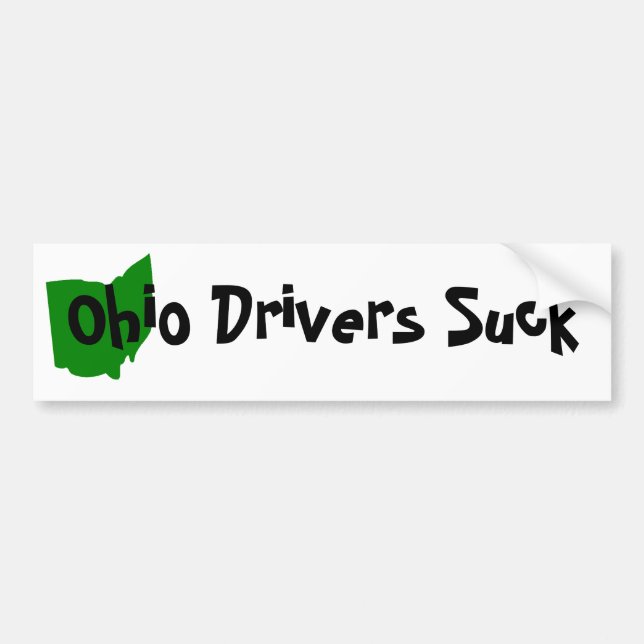 Autocollant De Voiture Les conducteurs de l'Ohio sucent (Devant)