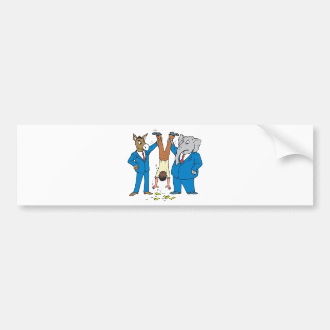 Autocollant De Voiture Les deux parties ont chuck (Devant)