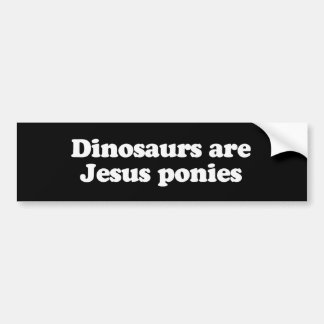 Autocollant De Voiture Les dinosaures sont des poneys de Jésus
