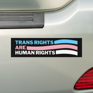 Autocollant De Voiture Les droits des personnes trans sont des droits de 