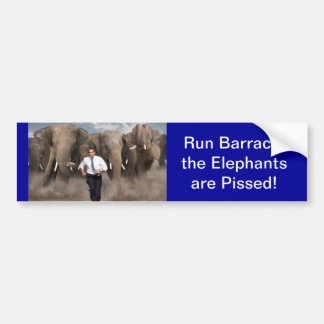 Autocollant De Voiture Les éléphants sont pissés !