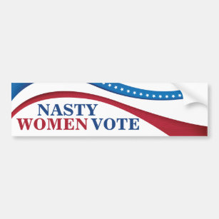 Autocollant De Voiture Les Femmes Nasty Votent Feministe Politique