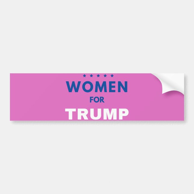 Autocollant De Voiture Les Femmes Pour Trump (Devant)