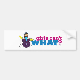 Autocollant De Voiture  Les filles ne peuvent quoi ? Conception personnal