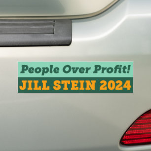 Autocollant De Voiture Les gens à profit Jill Stein 2024