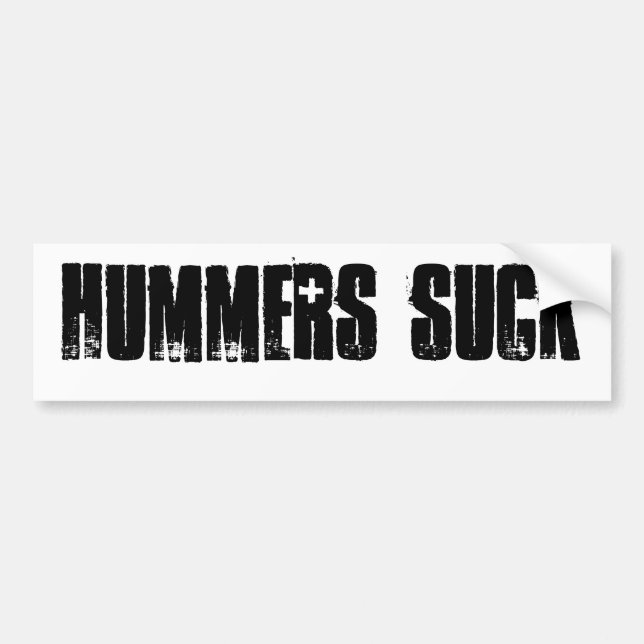 AUTOCOLLANT DE VOITURE LES HUMMER SUCENT (Devant)