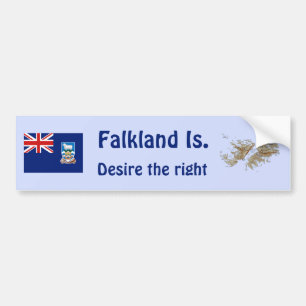 Autocollant De Voiture Les Îles Falkland marquent et tracent l'adhésif