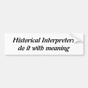 Autocollant De Voiture Les interprètes historiques le font avec un pare-c