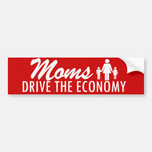 Autocollant De Voiture Les mamans conduisent l'économie