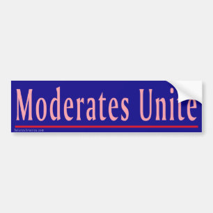 Autocollant De Voiture Les modérés unissent