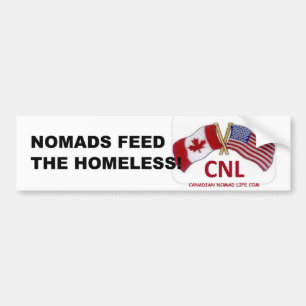 Autocollant De Voiture Les nomades alimentent le sans-abri