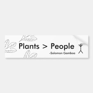 Autocollant De Voiture Les plantes sont plus grands que des personnes