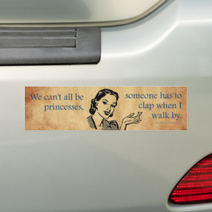 Autocollant De Voiture Les princesses de SlipperyJoe applaudissent affich
