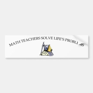 Autocollant De Voiture Les professeurs de maths résolvent les problèmes