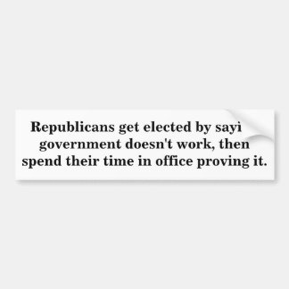 Autocollant De Voiture Les républicains obtiennent élus en disant le