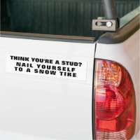 Les Studs Sont Pour Les Pneus À Neige Bumper Stick