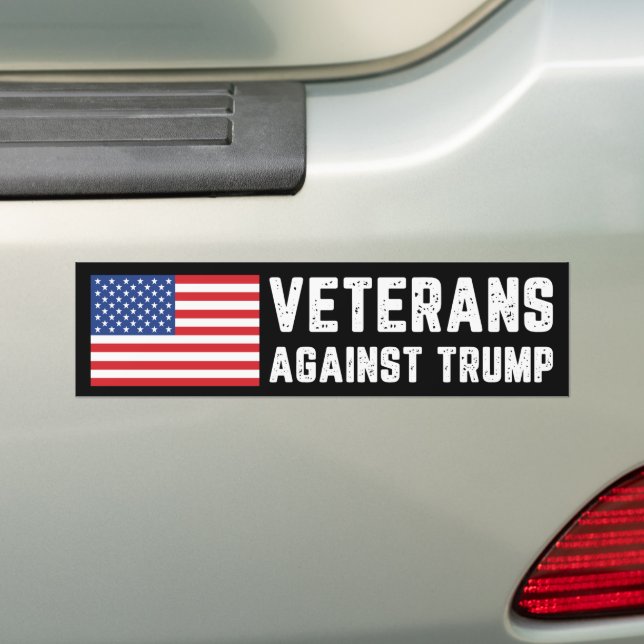 Autocollant De Voiture Les vétérans contre Trump anti-Trump (En voiture)