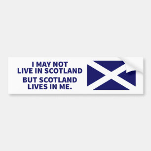 Autocollant De Voiture Les vies de l'Ecosse dans moi adhésif pour