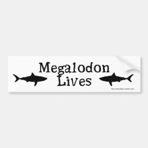 Autocollant De Voiture Les vies de Megalodon ! Adhésif pour pare-chocs