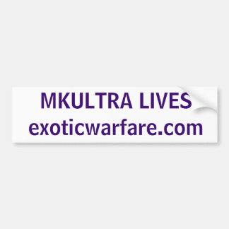 Autocollant De Voiture LES VIES DE MKULTRA ! exoticwarfare.com