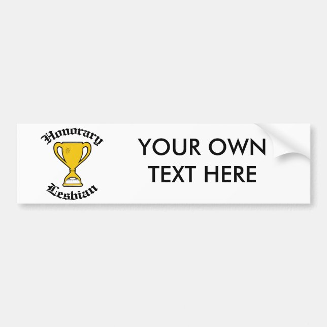 AUTOCOLLANT DE VOITURE LESBIENNE HONORIFIQUE - .PNG (Devant)