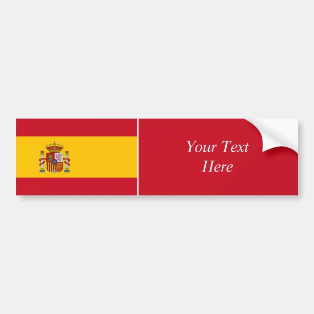 Autocollant De Voiture L'Espagne - drapeau espagnol (Devant)