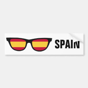 Autocollant De Voiture L'Espagne ombrage le bumpersticker fait sur
