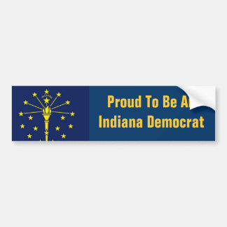 Autocollant De Voiture l'état-drapeau-Indiana, fier d'être une démo de