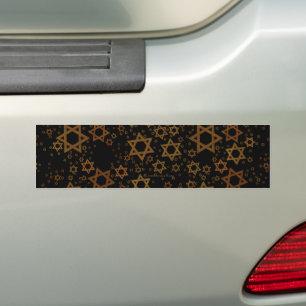 Autocollant De Voiture L'étoile artistique de David thème Hanukkah de Sli