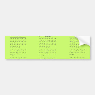 Autocollant De Voiture Lettres cursives