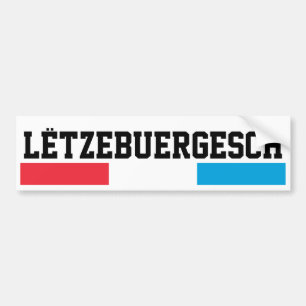 Autocollant De Voiture Lëtzebuergesch