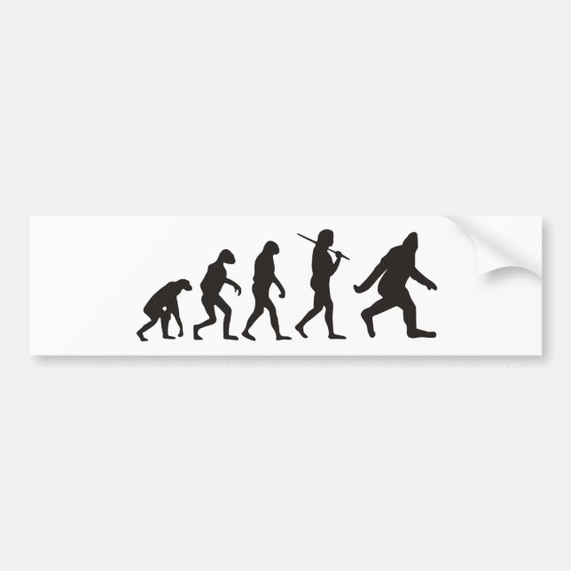 Autocollant De Voiture L'Évolution De Bigfoot (Devant)