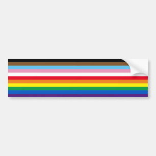 Autocollant De Voiture Lgbtq arc-en-ciel 11 bandes inclus drapeau gay pri