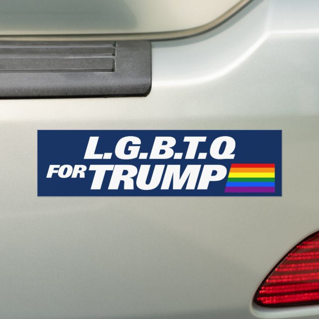 Autocollant De Voiture LGBTQ Pour Trump 2024 (En voiture)