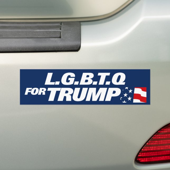 Autocollant De Voiture LGBTQ Pour Trump 2024 (En voiture)