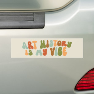 Autocollant De Voiture L'histoire de l'art des années 70 groovy est mon t